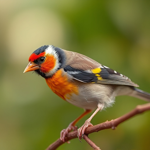 Small birds eating seed from tray