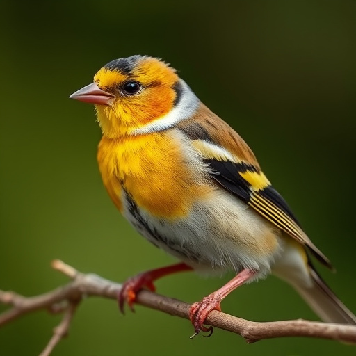 Small birds eating seed from tray