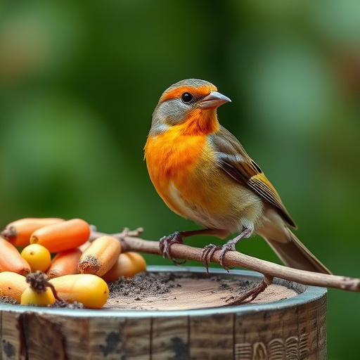 Small birds feeding on sunflower hearts