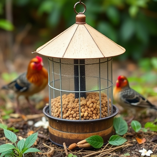 Small birds feeding on sunflower hearts