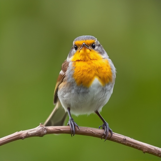 Small birds feeding on wooden station
