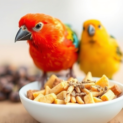 Small birds pecking at niger seeds