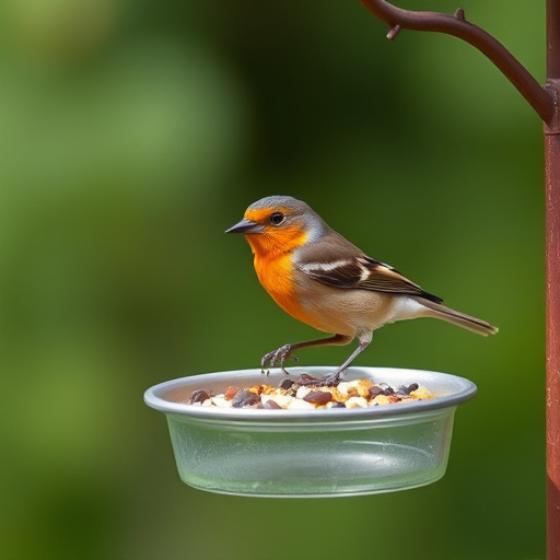 Squirrel-proof platform feeder with roof cover