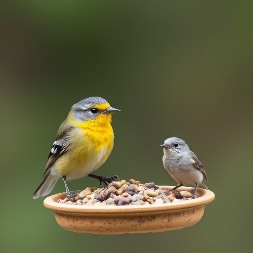 Sturdy feeder mounted on pole guard
