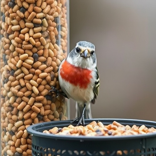 Suet balls in mesh feeder hanging