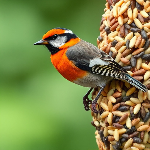 Suet pellets in a ceramic bowl
