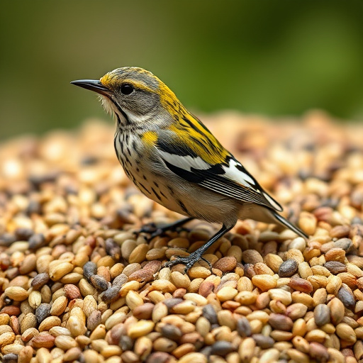 Suet pellets in a ceramic bowl
