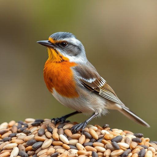 Suet pellets in a ceramic bowl