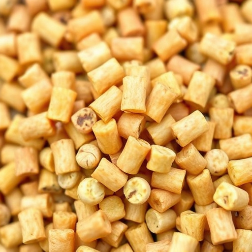 Suet pellets in large storage bags