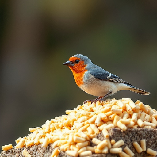 Suet pellets in large storage bags