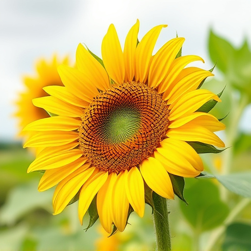 Sunflower hearts in clear plastic bird feeder