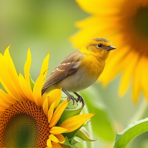Sunflower hearts in clear plastic bird feeder
