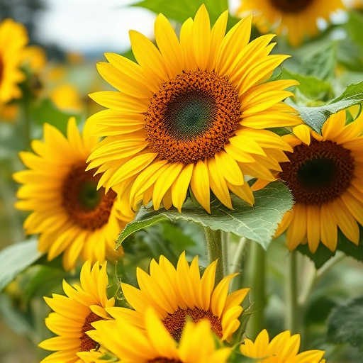 Sunflower hearts in clear plastic bird feeder