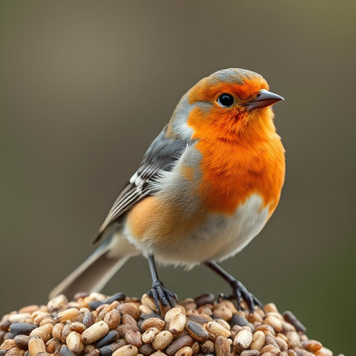 Sunflower seeds and grains mix