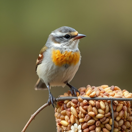 Sunflower seeds spilling from container
