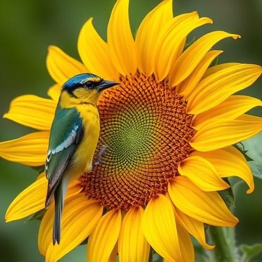 Transparent pouch of sunflower hearts seeds