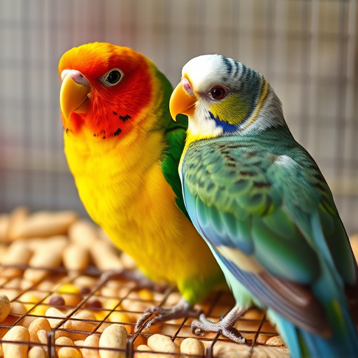 Variety of small birds on suet tray