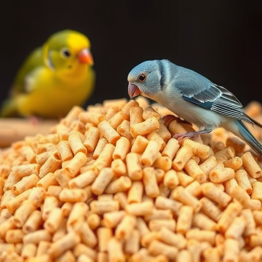 Variety of suet pellet flavours displayed