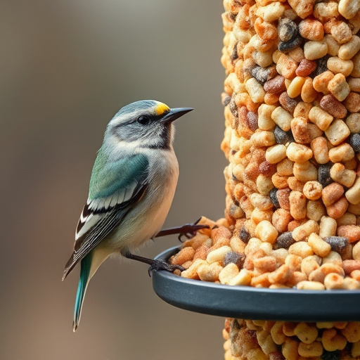 Variety of suet pellet flavours displayed