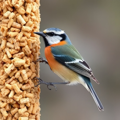 Variety of suet pellet flavours displayed