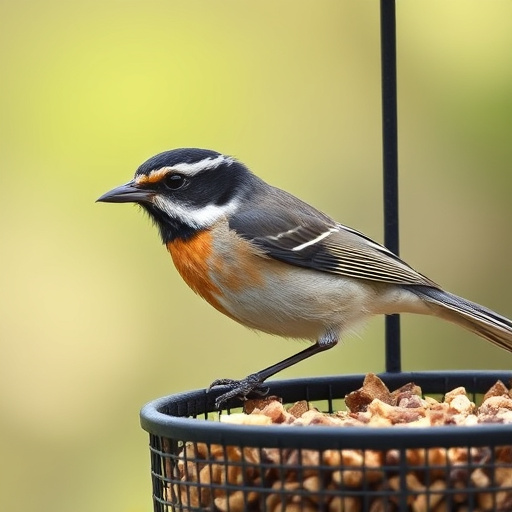 Various bird seed packs on shelf