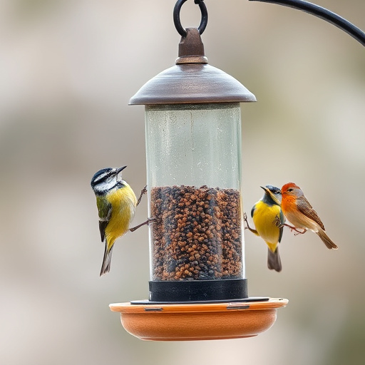 Waterproof feeder with seed storage