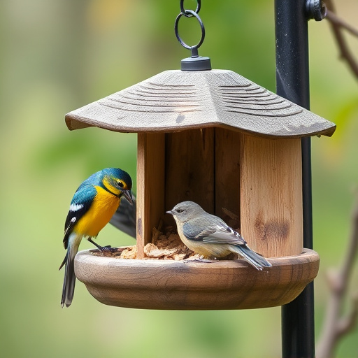 Weatherproof bird feeder with roof cover