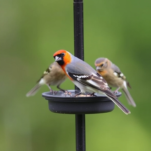 Weatherproof bird feeding station outdoors