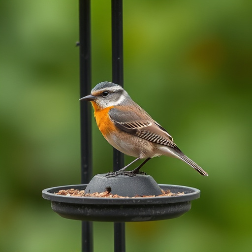Weatherproof bird feeding station outdoors
