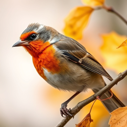 Wild birds eating pumpkin seeds