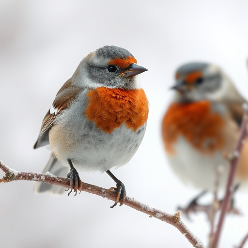 Wild birds feeding on sunflower seeds