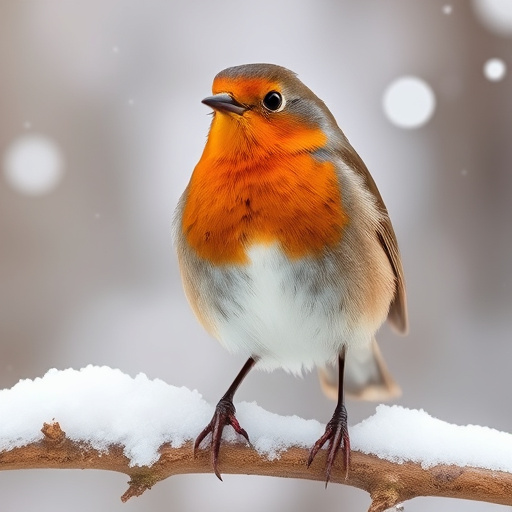 Wild robins enjoying mixed seed blend
