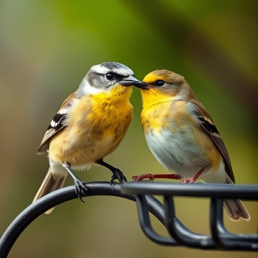 Window feeder attracting garden birds