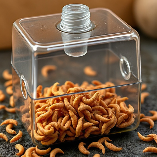 Wire cage feeder for mealworm snacks