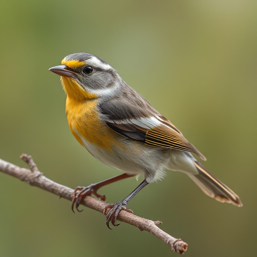 Young bird learning to eat independently